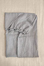Charger l'image dans la galerie, Drap-housse en lin gris