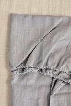 Charger l'image dans la galerie, Drap-housse en lin gris