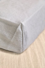 Charger l'image dans la galerie, Drap-housse en lin gris